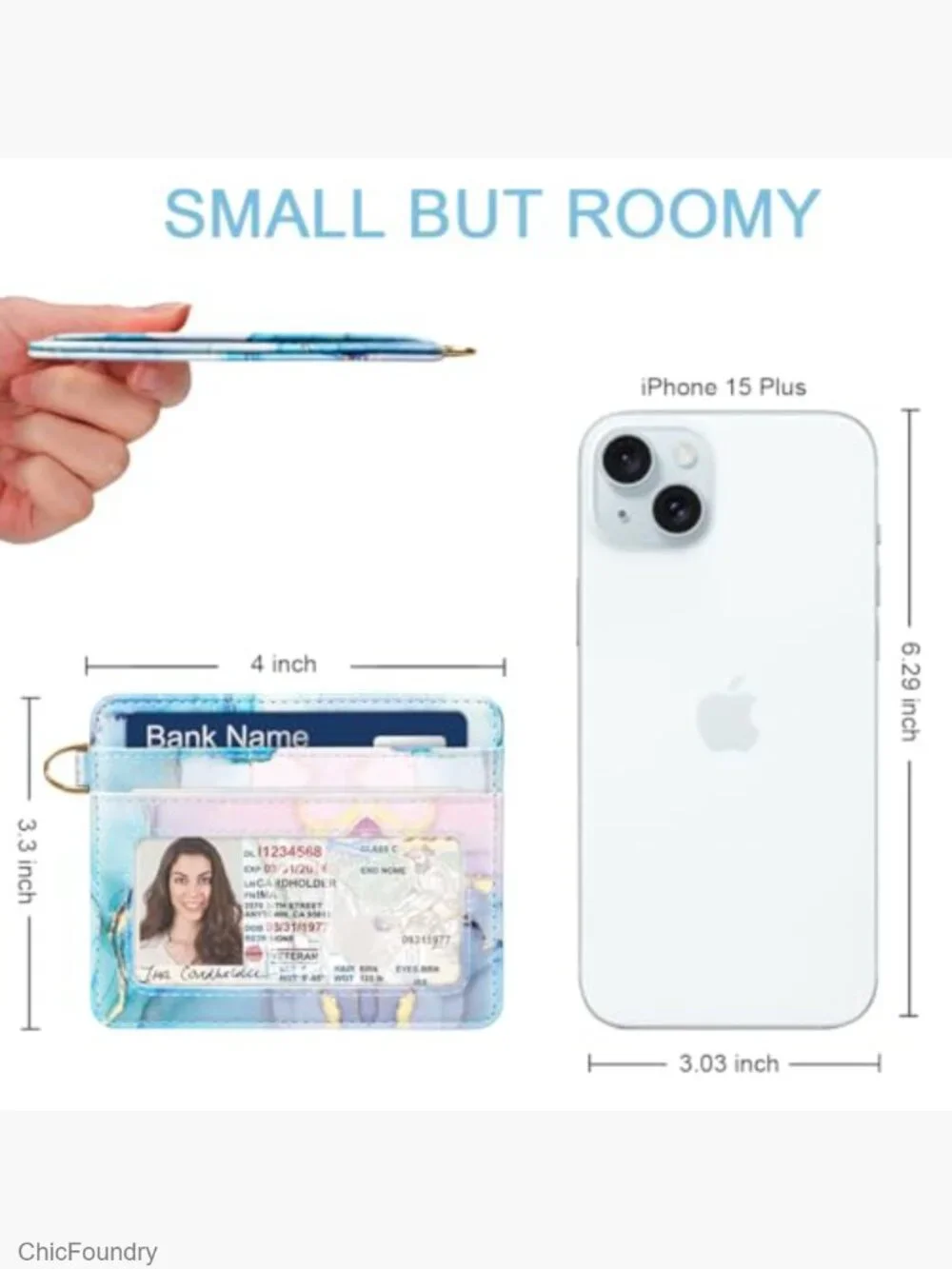Slim Credit Card Holder Wallet RFID Blocking Lightweight Thin Cute Case